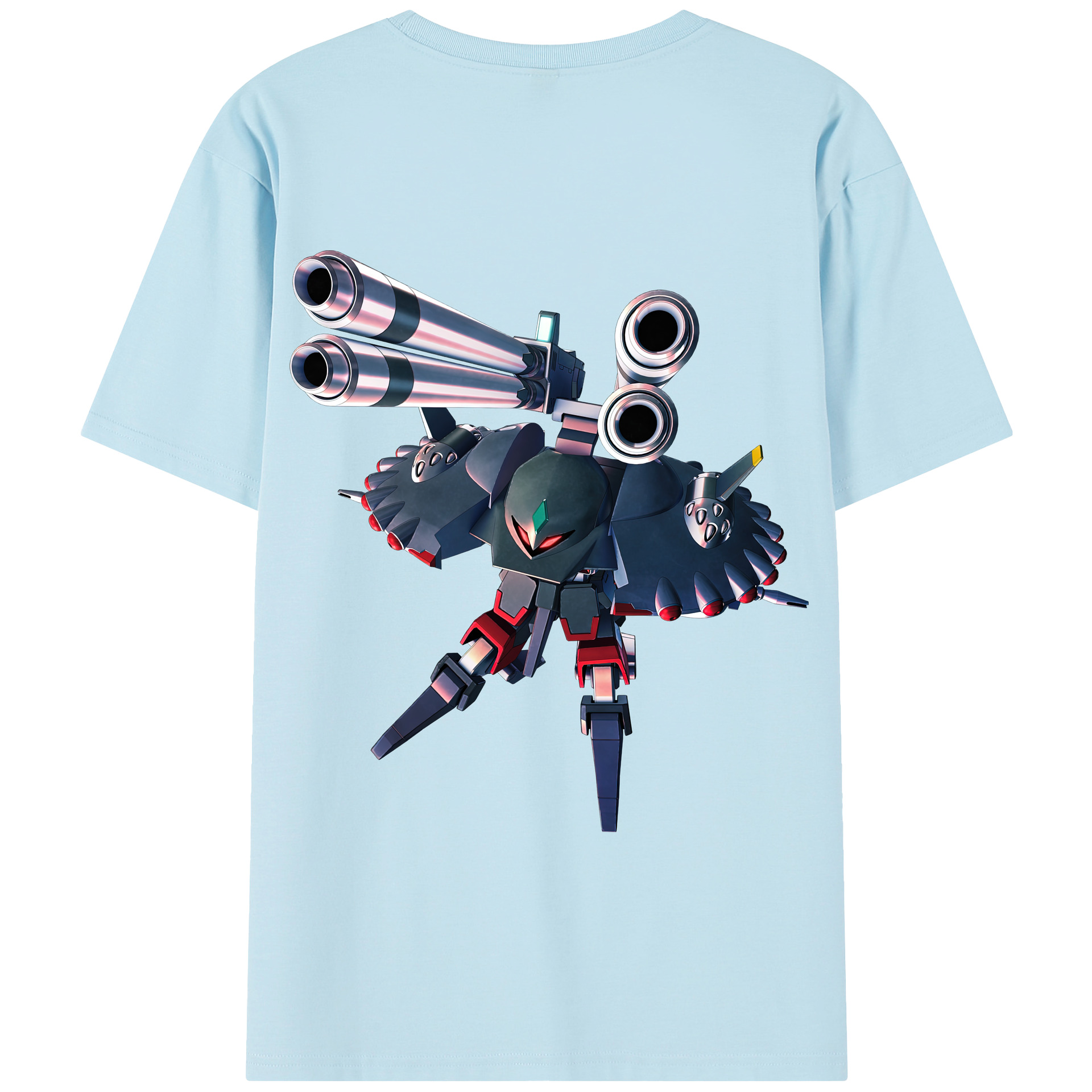 （画像用） 機動戦士ガンダム Mobile Suit Gundam 綿100％半袖Tシャツ（背面プリント）